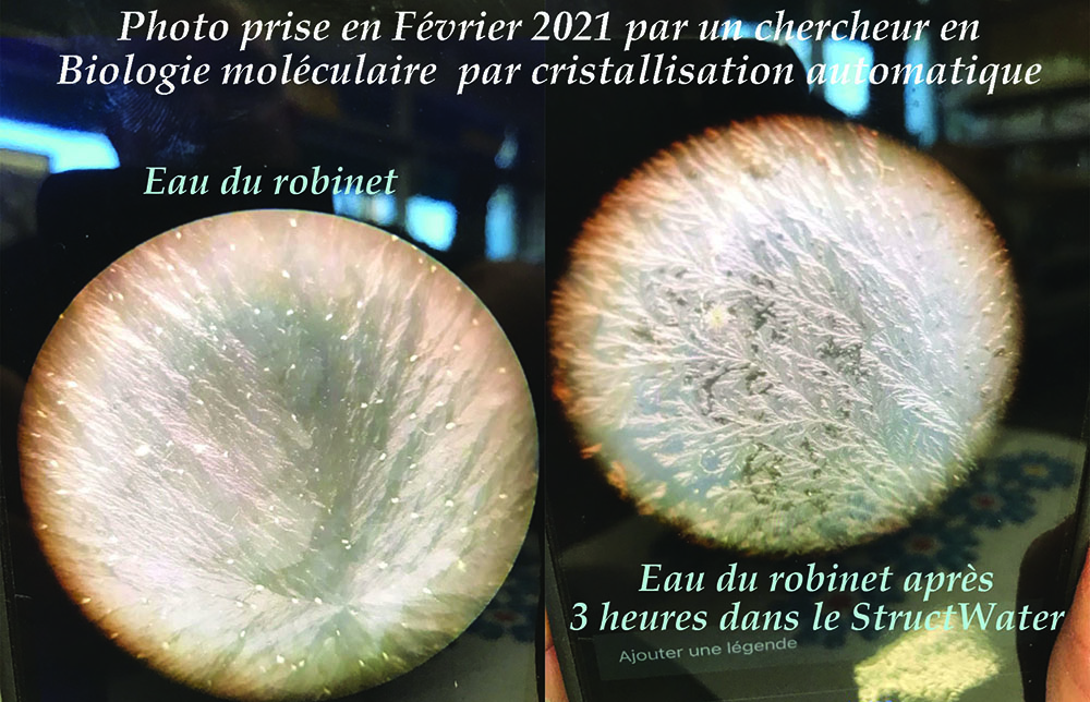 Cristallisation automatique de l'eau
