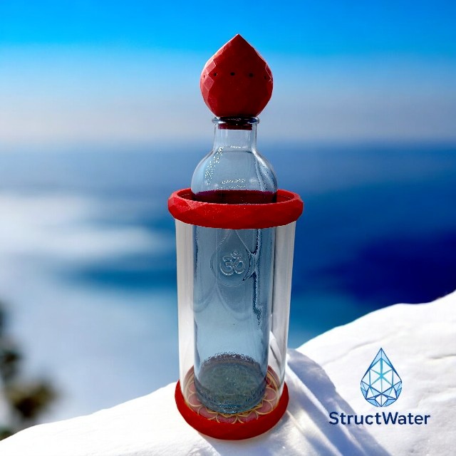 Appareil de structuration de l'eau STRUCTWATER PRECIOUS ROUGE